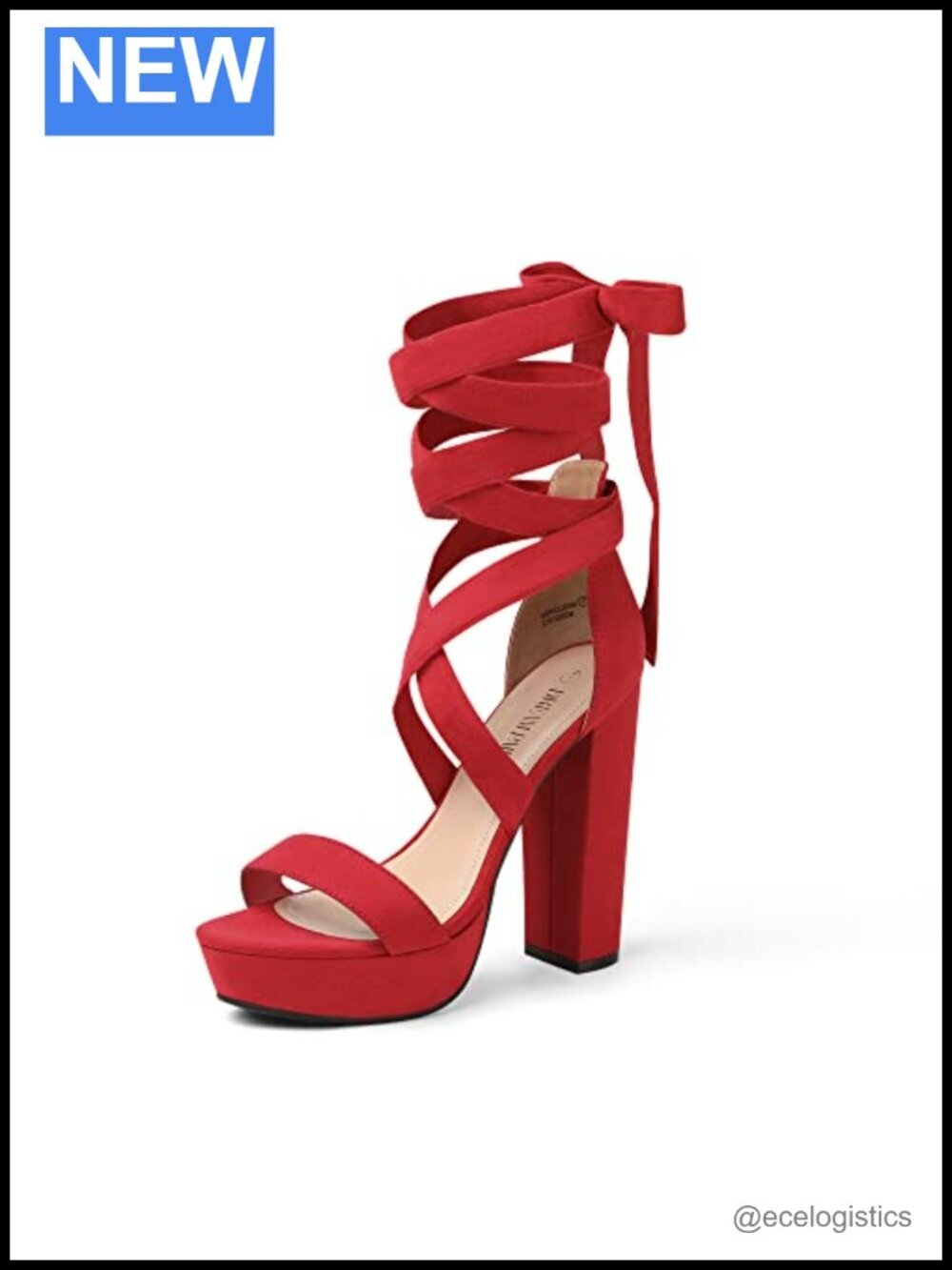 Sexy Platform High Heels Chunky Block Heel Sandals Open Toe Strappy Dressy Pumps
